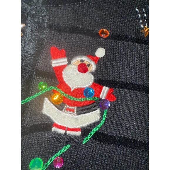 Jack B. Quick reindeer Santa sweater womens XL - Picture 6 of 8